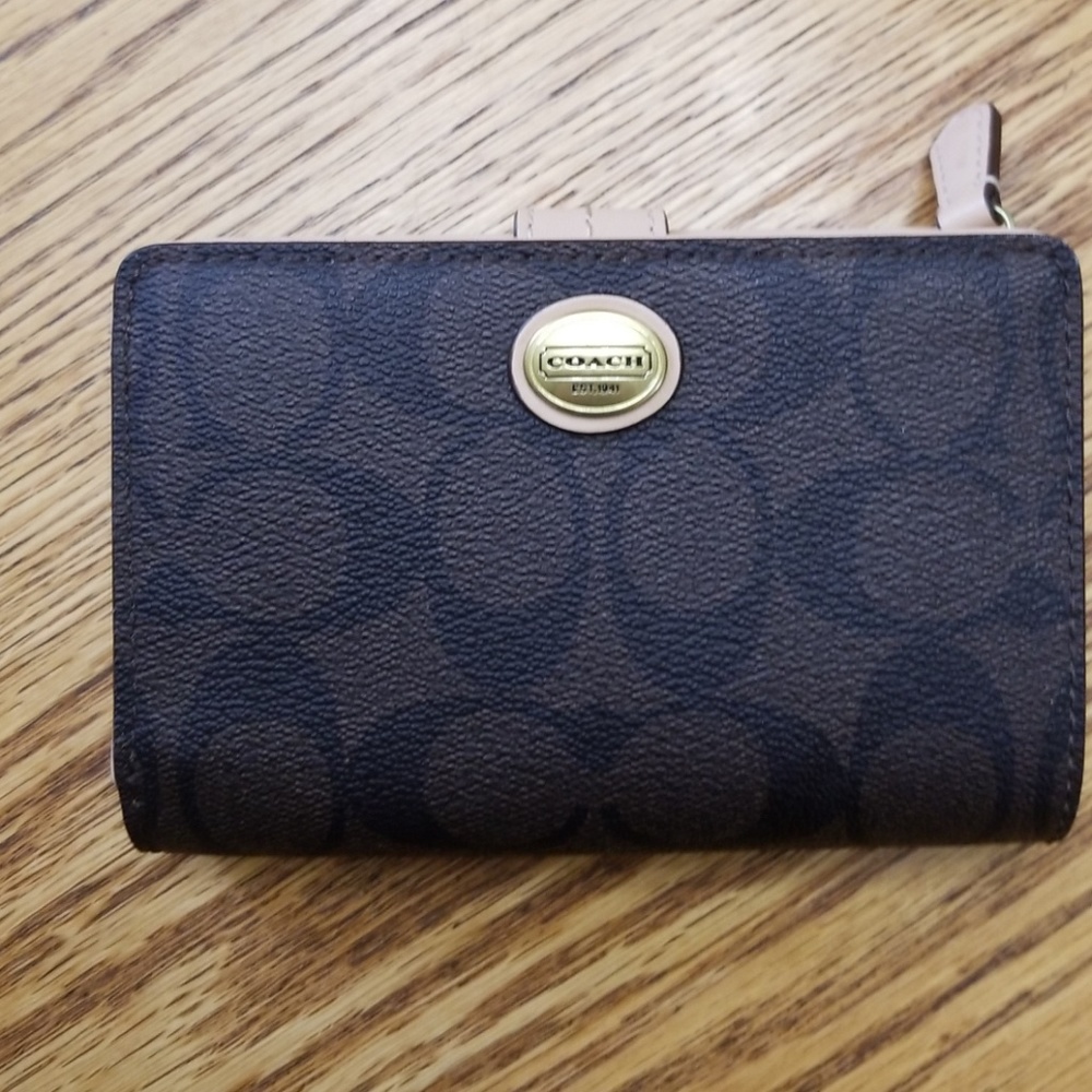 Authentic Coach Monogram Wallet